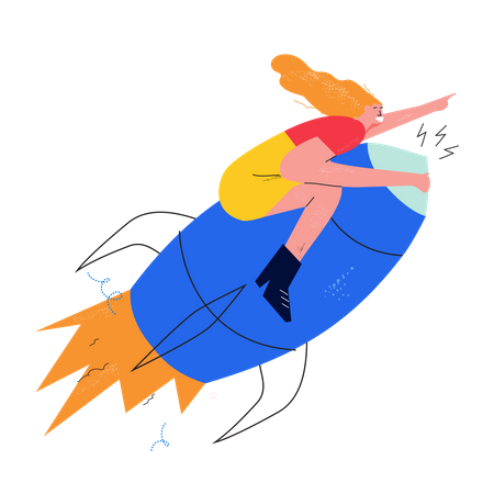 Startup launch  Illustration