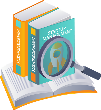 Startup Management Strategies book information  Illustration