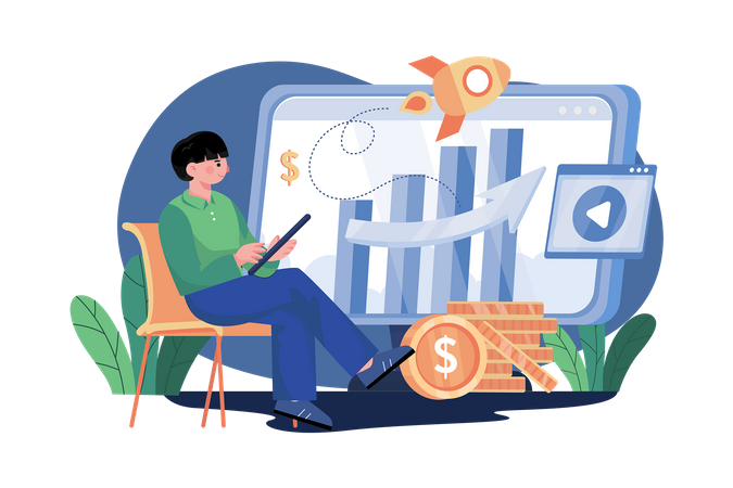 Startup marketing analysis  Illustration