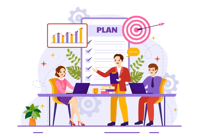 Startup Planning  Illustration