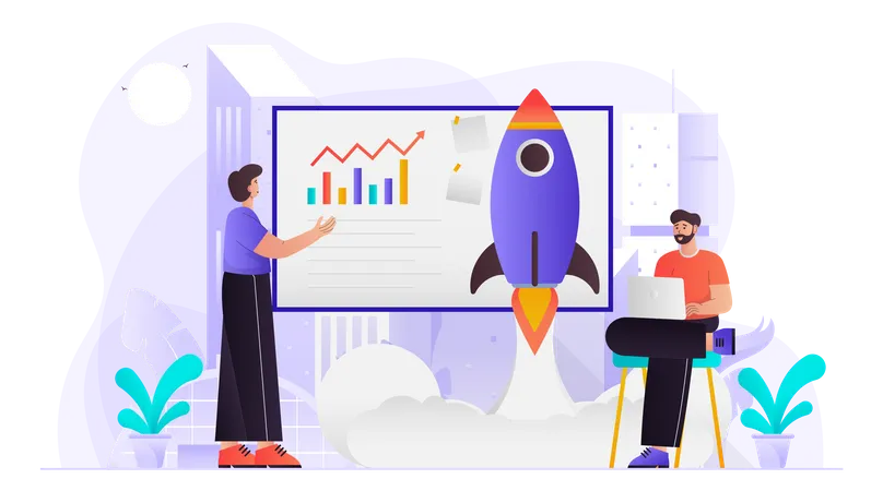 Startup Planning  Illustration