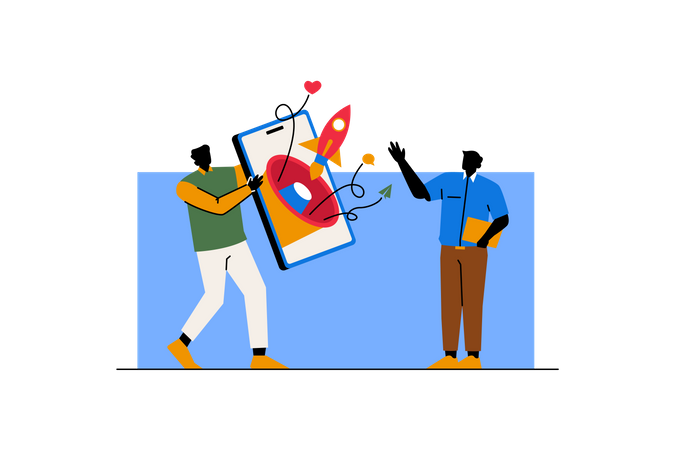 Startup promotion  Illustration