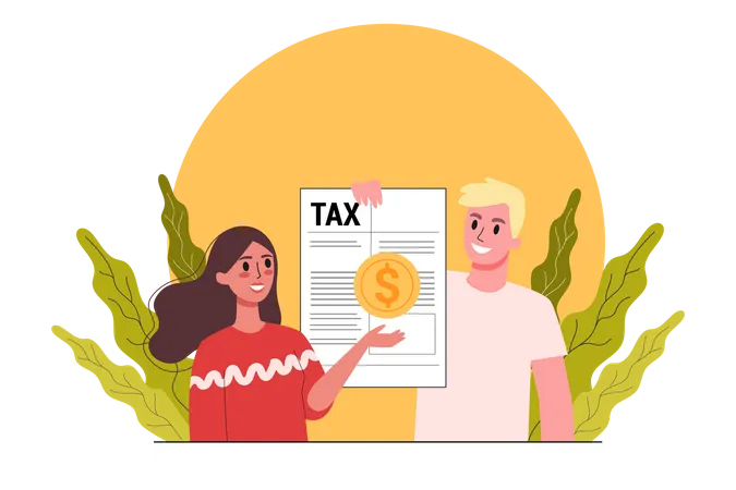 Steuerdokumentation für Startups  Illustration