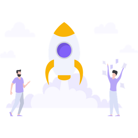 Startup success Illustration