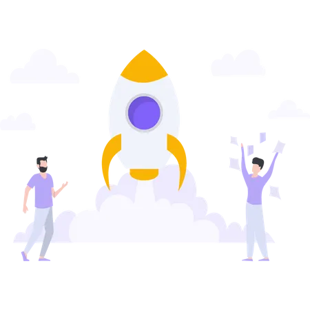 Startup success Illustration