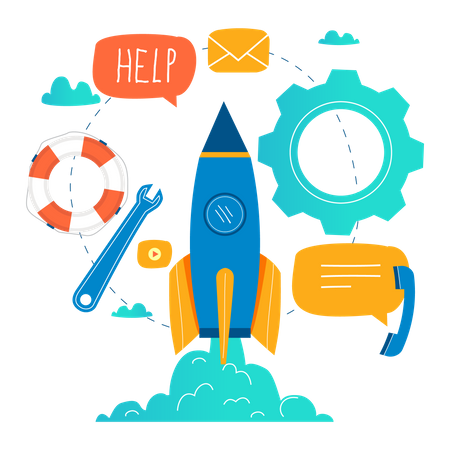 Startup support  Illustration