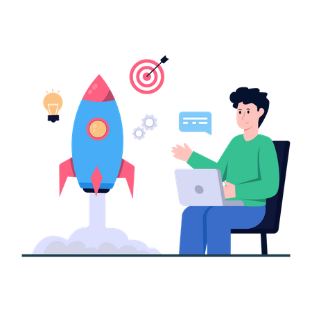 Startup target planning  Illustration