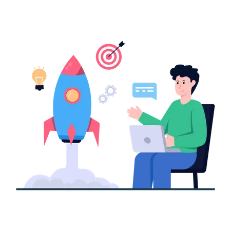 Startup target planning  Illustration