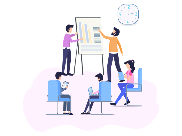 Startup team Illustration