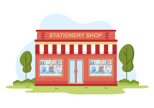 Stationery Store  Illustration