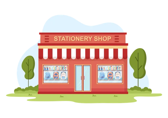 Stationery Store  Illustration