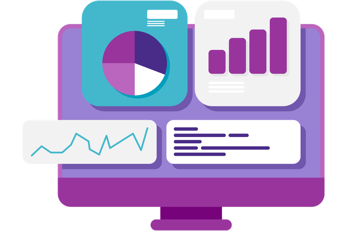 Statistical dashboard  Illustration