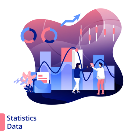 Statistik-Daten  Illustration