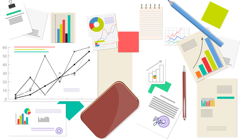 Statistik- und Analysedaten  Illustration