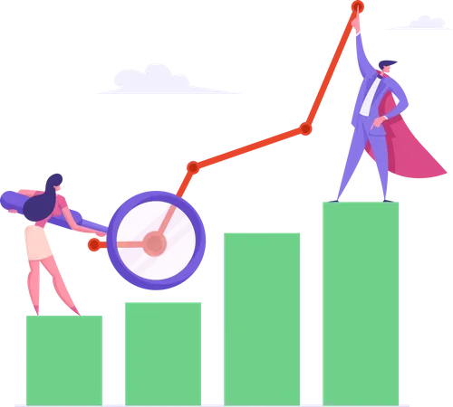 Statistique des bénéfices financiers  Illustration