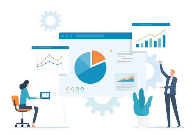 Statistiques commerciales  Illustration