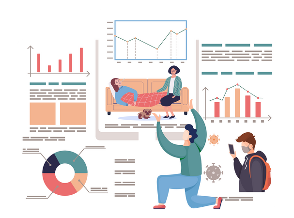 Statistiques des maladies  Illustration