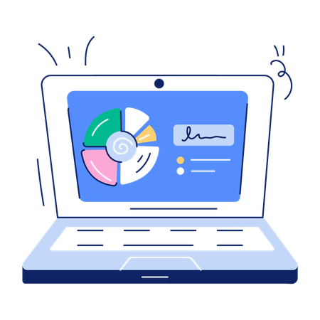 Statistiques en ligne  Illustration