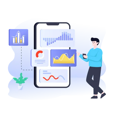 Statistische Analyse  Illustration