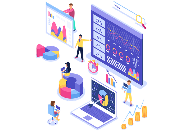 Statistische Datenanalyse  Illustration