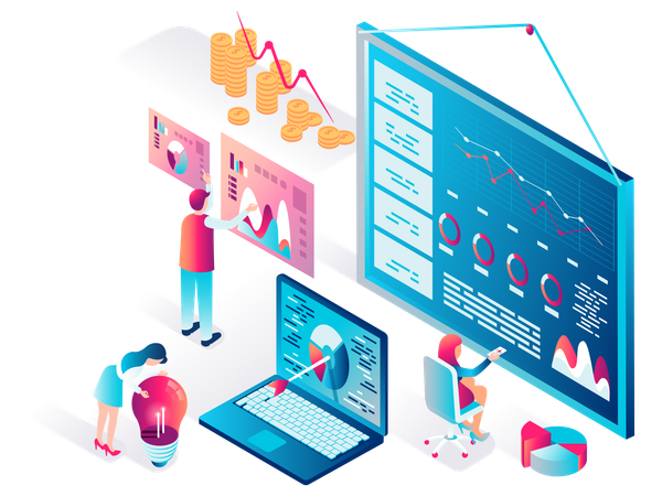 Statistische Datenanalyse  Illustration