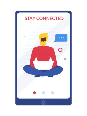 Stay connected  Illustration