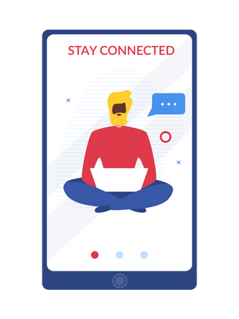 Stay connected  Illustration