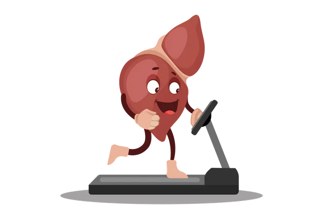 Stay fit for healthy liver  Illustration