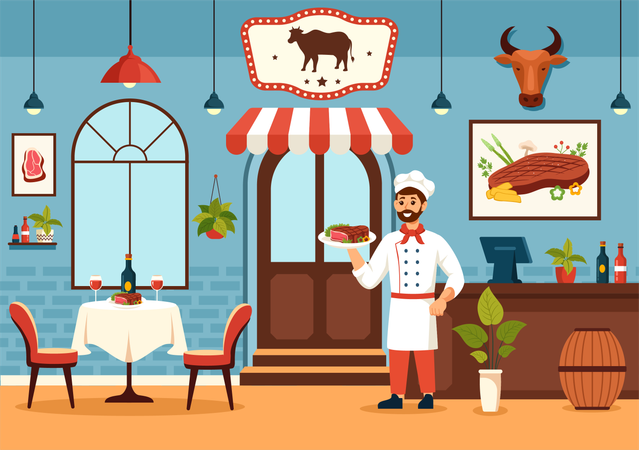 Steakhouse  Illustration