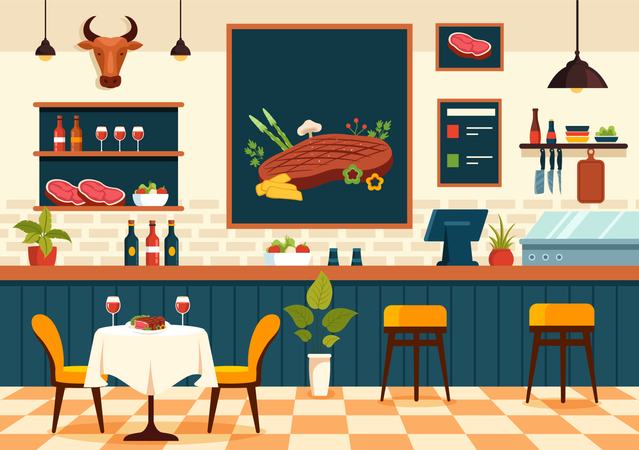 Steakhouse  Illustration