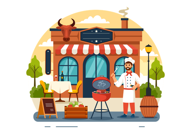 Steakhouse  Illustration