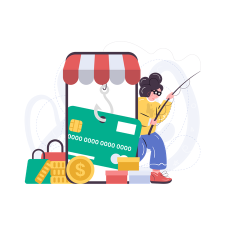 Stealing user card information  Illustration