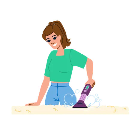 Steam cleaning service  Illustration