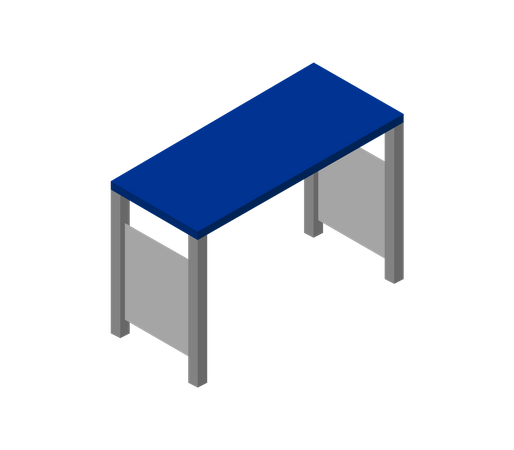 Steel desk  Illustration