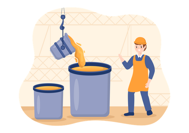 Steel maker  Illustration