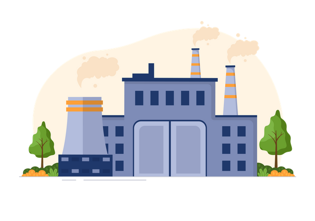 Steelworks factory  Illustration