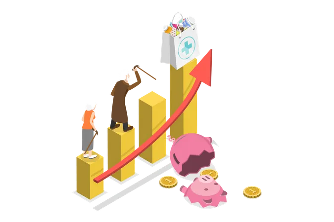 Steigende Medikamentenkosten  Illustration