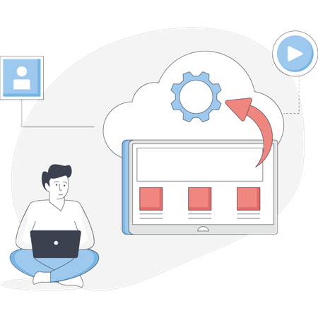 Step-by-step guide on creating a website using WordPress featuring tools and tips for beginners Illustration