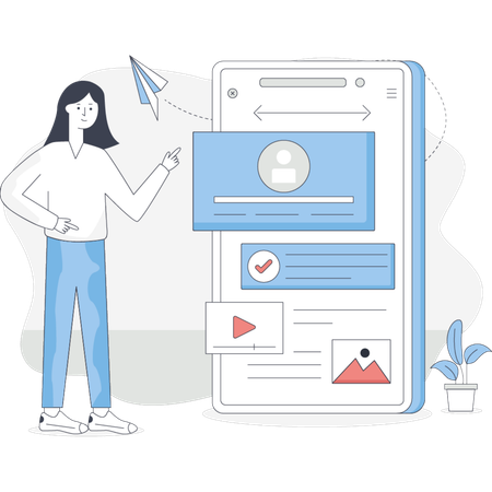 Step-by-step guide on creating an effective landing page for your app featuring design tips and best practices  Illustration