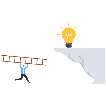 Step To Grow Business Ladder Of Success Progress Improvement Or Development To Achieve Goal Growth Journey Career Path Concept Illustration