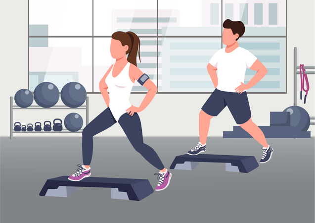 Step up class  イラスト