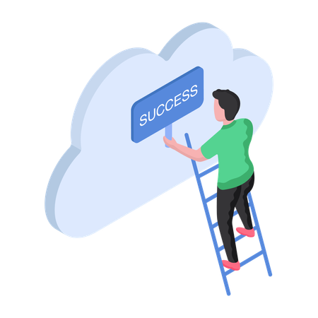 Step up for cloud success  Illustration