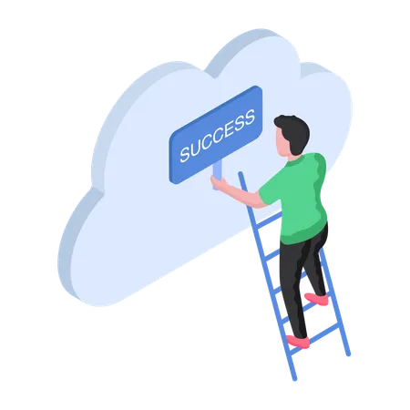 Step up for cloud success  Illustration