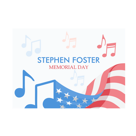 Stephen Foster Memorial Day  Illustration