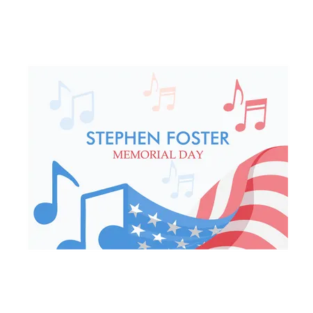 Stephen Foster Memorial Day  Illustration