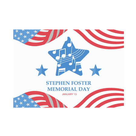 Stephen Foster memorial day  Illustration