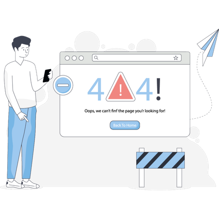 웹사이트에서 404 오류를 해결하는 단계, 문제 해결 팁 및 솔루션 제공  일러스트레이션