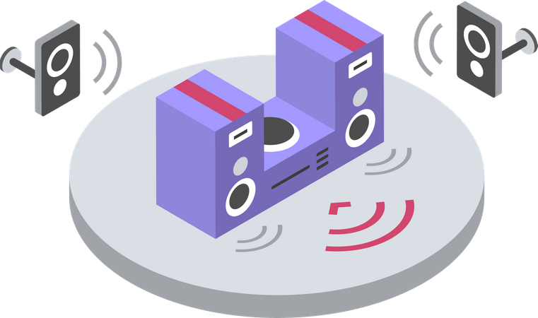 Stereo system  Illustration