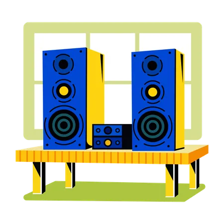 Stereo System  Illustration