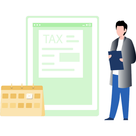 Steuerformular  Illustration